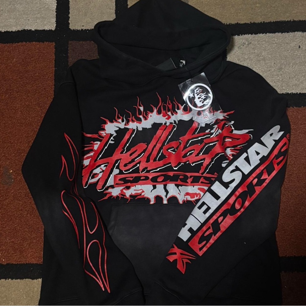 Hellstar Sports Black and Red Hoodie